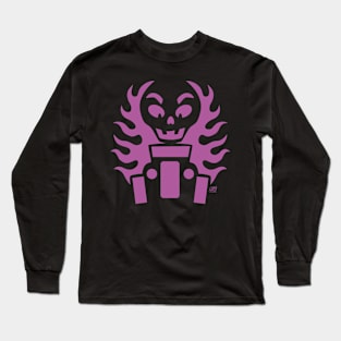 Hot Rod Halloween Skeleton Long Sleeve T-Shirt